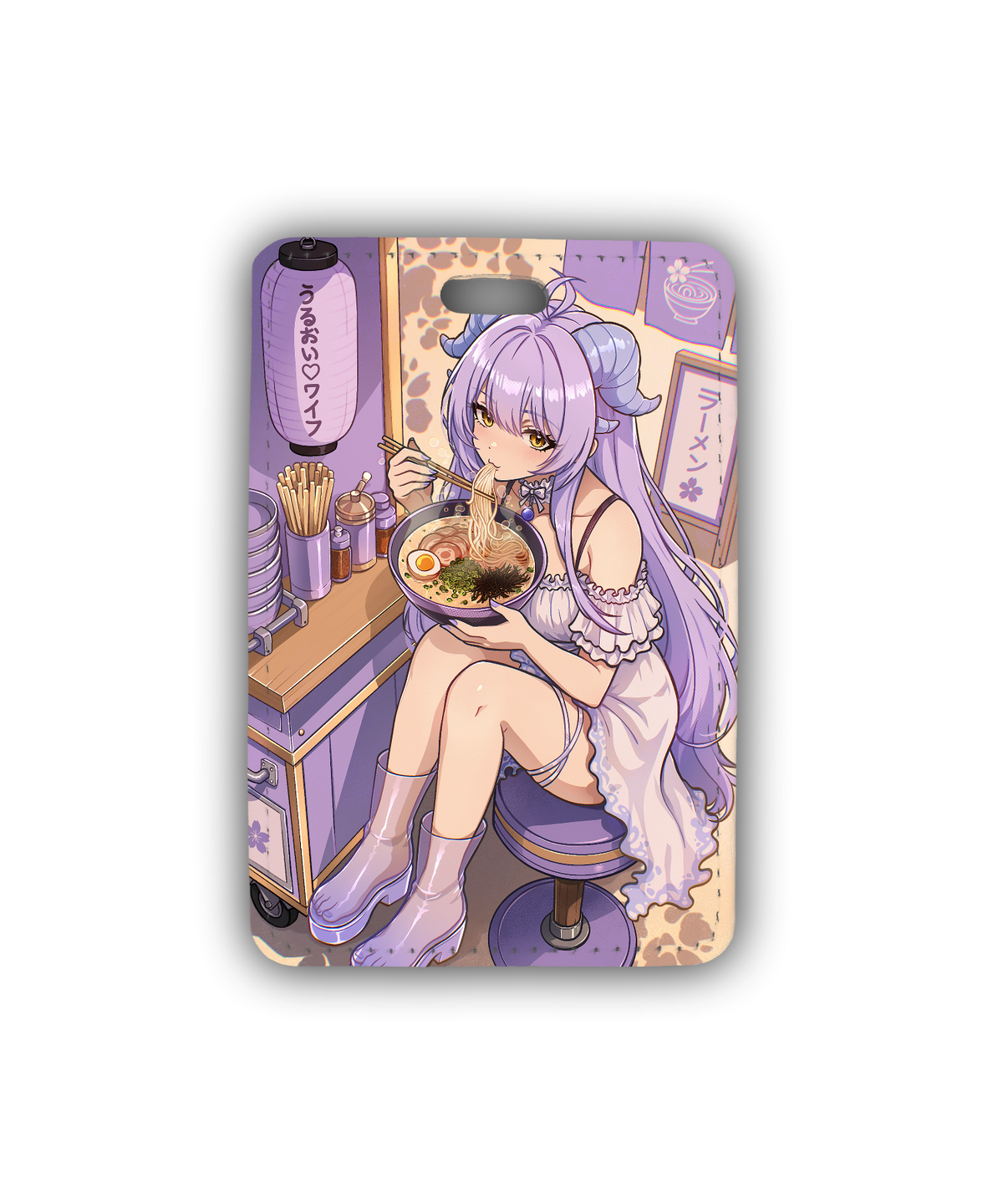 HydratedWaifu Ramen Bar Luggage Tag