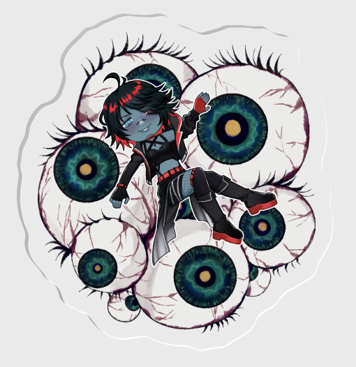 NonbiteyZombie Eyes Pin