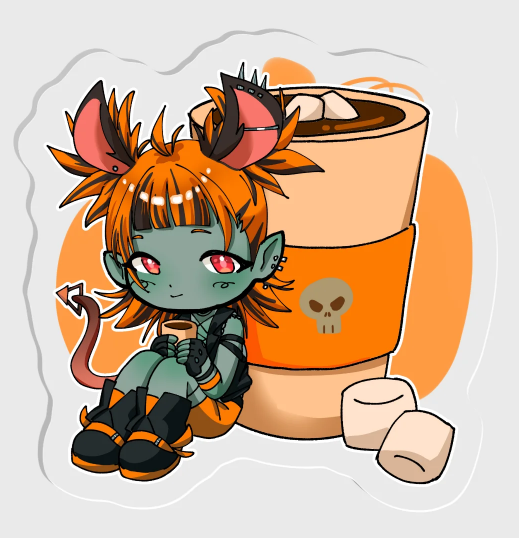 NonbiteyZombie Coffee Pin